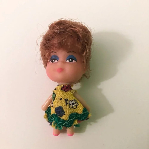 Vintage Liddle Kiddle Clone Doll Necklace Loop 2 Inch Tall - Picture 10 of 10